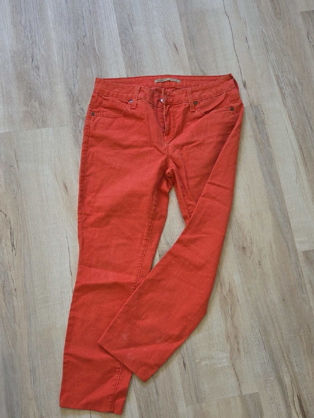 Vince Orange Cropped Ankle Jeans